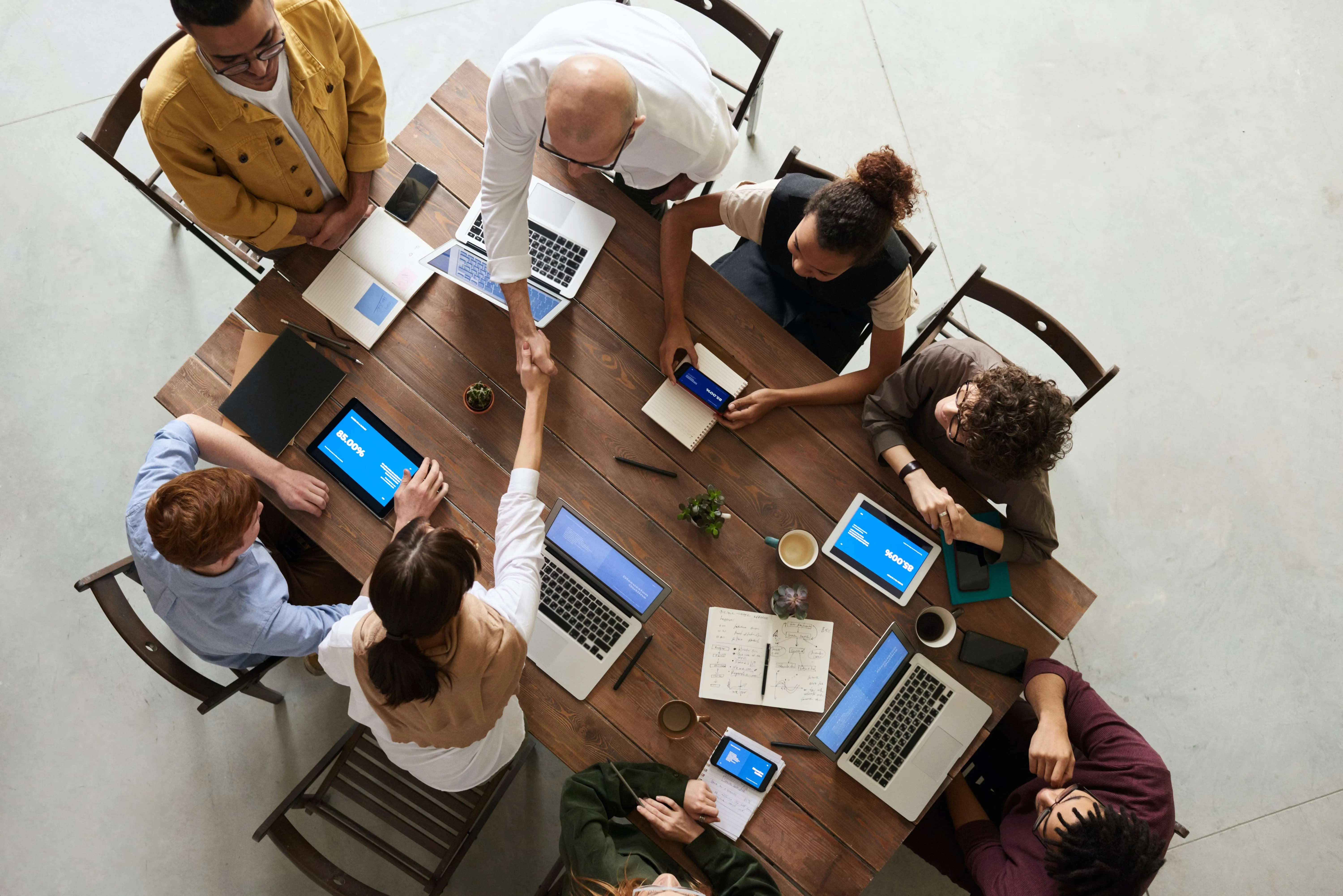 Group of people working on a project